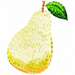 Pear Embroidery Design 10 Pear Embroidery Design 10